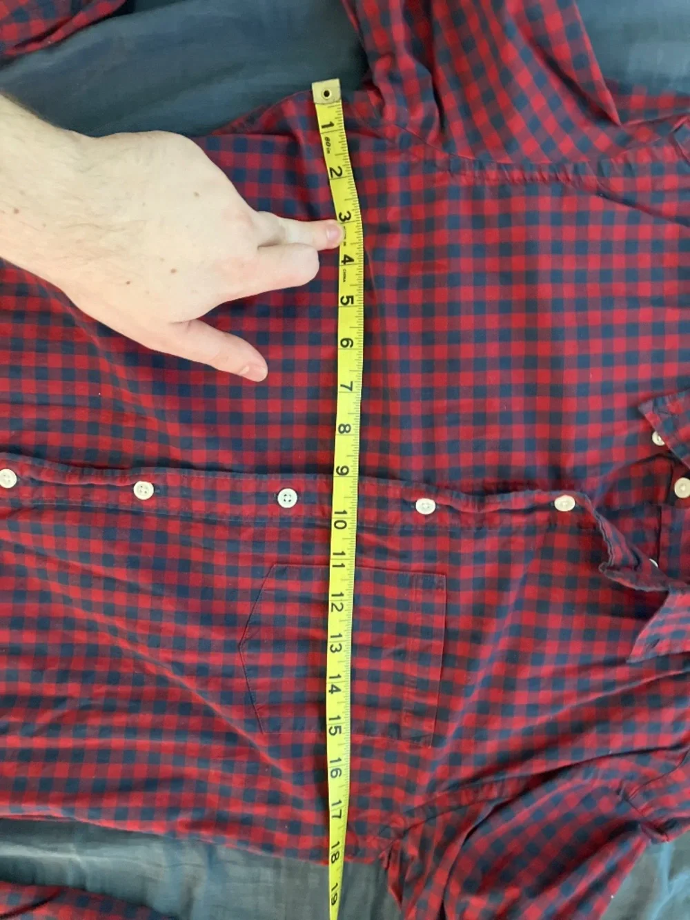 J. Crew Mercantile Flex Button Down Shirt Slim Small Red and Blue Gingham